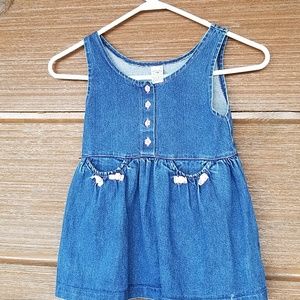 Little girl's  denim dress.